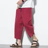 Men's Pants Spring/summer Lantern Multi Color Thai Wide Leg Cotton Linen Chinese Style Beach