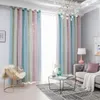 Curtain Window Premium Multi Color Perforated Antiglare Star Gradient For Living Room