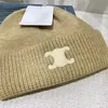 Designer Winter Knitted Beanie Woolen Hat Women Knit Thick Warm Beanies Hats Female Bonnet Beanie Caps 12 colors 22