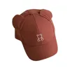 Berretto da baseball estivo regolabile per bambini Berretto da baseball per bambini Cartoon Bear Ricamo Cappelli carini per bambini Ragazza Ragazzo Cappello da sole in cotone morbido