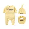 Rompertjes baby geboren baby meisje ontwerper merk brief kostuum overalls kleding jumpsuit kinderen bodysuit voor baby's outfit romper Outfi B Dhxon