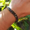 Bransoletka łańcuchowa Homme Cuban Link Cuban Link Bracelets dla mężczyzn Kobiety na ręce akcesoria 3/5/7 mm biżuteria 231016