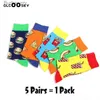 Chaussettes pour hommes 5/6/7 paires/pack coloré hommes Crew Party Crazy coton heureux drôle Skateboard nouveauté robe de mariage pour cadeaux L231016