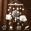 Mobiles# Baby Cloud Grzeźby Crib Mobile Toys 0-12 miesięcy Bell Musical Box