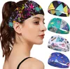 Yoga compõem luxo headbands feminino grande headwrap turbante cabeça envoltório banda headbands para treino feminino correndo hairbands