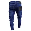 Pantalon pour hommes 2023 Style de marque élégant jean skinny déchiré détruit effiloché pantalon en denim coupe slim