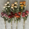 Decorative Flowers 55CM 9 Forks Thousand Story Dew Lotus Artificial Silk Flower Bouquet Home Decoration Wedding Scenery