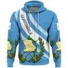 Sweats à capuche pour hommes imprimé en 3D drapeau du Guatemala nom personnalisé Unique drôle Hrajuku Streetwear unisexe décontracté sweats à capuche/Zip/sweat-4