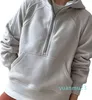 Mulheres yoga mergulho hoodies meio zíper moletom terno jaqueta senhoras ginásio superior activewear velo solto treino pulôver