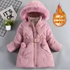 Copertina 3 4 5 6 8 10 anni Girls inverno mantengono la giacca per bambini addensati caldi con cappuccio con cappuccio con cappuccio da cerniera Principessa capispalla Abbigliamento per bambini 231016 231016