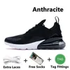 270s Running Shoes 270 React Sneaker Triple Black White Anthracite Navy University Red Barely Rose Rainbow Light Bone Tiger Mens Womens Trainers Sports Sneakers