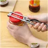 Abridores Ajustável MTI-Função Garrafa Cap Opener Tampas de Aço Inoxidável Off Jar Labor-Saving Screw Can para Ferramentas de Cozinha Drop Entregar Dhbme