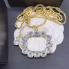 Collier plaqué or diamant pour femmes, collier à breloques à la mode, chaîne, bijoux 2426