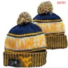 Cappellini da uomo Cappelli NCAA Tutte le 32 squadre Lavorato a maglia con risvolto Pom Tech Hokies Berretti a righe Linea laterale Lana calda USA College Sport Cappello lavorato a maglia Berretto da hockey Per donna a3