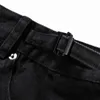 Jeans pour hommes 2023 Street Wear Fashion Pantalon en denim à jambe large surdimensionné Lâche Y2K Noir Baggy Droit Perforé Unisexe
