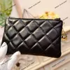 Designer bag wallet Female Student Lingge Zero Ultra-thin Handbag Zipper Small Lipstick Key Card Bag 90% factory hot wholesale with gift box