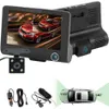 3 Objektiv Dash Cam 4 Zoll IPS HD Bildschirm Auto DVR Recorder 1080P Dual Kameras Auto DVR Kamera Nachtsicht mit 170 Grad Rückansicht