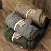 Mężczyzn Pants Spodnie Cargo For Men swobodne multi kieszeni rozciągliwe mankiety cienki sznurka elastyczna fitness 231016