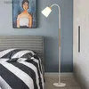 Floor Lamps Nordic LED Floor Lamps Creative Bedroom Reading Deco Dining Room Light Indoor Bulb Modern Dimming Black White Adjustable Q231016