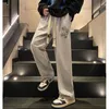 Men's Pants Joggers Fashion Casual Men Baggy Vintage Wide Leg Sport Hip Hop Harem School Student Korean Ins Trendy Trousers