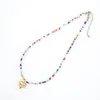 Chains Go2boho Halloween Gift Dopamine Colorful Bead Furnace Vacuum Plating Women's Love Necklace
