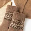 Men's Socks 2023 New Fashion British Style Thickened Warm Mid-tube Men 5 Pairs Vintage Ethnic Style Fur Hoops Men WoolL231016