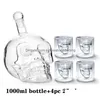 Wine Glasses Crystal Skl Head S Cup Set 700Ml Whiskey Glass Bottle 75Ml Cups Decanter Home Bar Vodka Drinking Mugs7218683 Drop Deliv Dhgu7