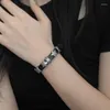 Комплект ожерелья и серег Harajuku Star Pentagrams Заклепки Кожаный браслет для женщин Милый крутой трендовый воротник Панк-аксессуары Y2k Ювелирные изделия