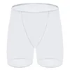 Sous-vêtements Gays Sexy Transparent Boxer Shorts pour hommes Mode Fun Sous-vêtements Fine Mesh Aro Pantalon Sissy Sheer Respirant Homme Bas Culotte