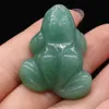 Dekorativa föremål figurer groda staty naturliga stenar rum prydnad hand snidade reiki figur opal rose kvarts agat helande kristaller akvarium 231016