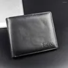 Wallets Portable Credit ID Card Money Bags Bus Bank Short Purse PU Coin Men Holder Wallet