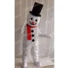 Performance Black Hat Snowman Mascot Costumes Cartoon Character Outfit Suit Carnival Adults Size Halloween Christmas Party Carnival Dress Suits