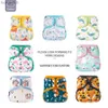 Pañales de tela Elinfant talla única cubierta de pañal impermeable lavable estampado de moda reutilizable ajustable para pañal de tela para bebé de 3-15 kg L231016