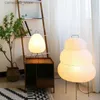Lampadaires 6000K lampadaire à gradation lampe Noguchi lampe en papier de riz japonais lampe de chevet à lumière douce pour salon chambre décor Q231016