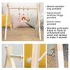 Mobiles# Baby Toys Wooden Play Gym Hanging Mobile Bed Holder Star Pendant Stroller Baby Toy Bell Wood Rattle Ring born Educational Toy 231016