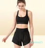 Yoga sommar sexig hög midja shorts mesh andningsbar fukt absorption färg sport fitness körning