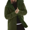 Herren-Lederimitat-Männermantel, winddicht, Oberbekleidung, Revers, mittellang, verdicktes Fell, gefüttert, Freizeitjacke, Winter-Samtmantel, Jaqueta Masculina 231016