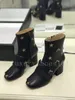 Projektantka Marmont Women Boots Platforma Platforma kostki z butami z frędzl