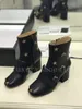 Designer Marmont Damenstiefel, Designer-Plateau-Stiefelette mit Fransen, Quastenstiefel, High Heels, Bienenstiefel, echtes Leder, Winterschuhe