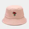 Szerokie brzegowe czapki rybacka kobiety habit filtra krem ​​mężczyzn cap na zewnątrz dorosły nadruk róża unisex kwiat czapki baseballowe Przyjaciele