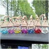 Essential Oils Diffusers Car Per Bottle Pendant Oil Diffuser 9 Colors Bag Clothes Ornaments Air Freshener Pendants Empty Glass Bottl Dhchx