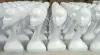 Gloss White Female Mannequins Head Long Neck Model Head Hair Displayer för Wig Hat Scarf utan smink ZZ
