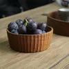 Bols en bois faits à la main, assiette de fruits en teck, bol en bois