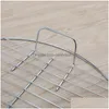 Bbq Tools Accessories 41Cm Grate Round Barbecue Grilled Mesh Cooking Kitchen Tool Stainless Steel Bold4762269 Drop Delivery Home Ga Dhar4