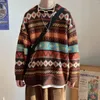 Männer Pullover Harajuku Stil Pullover Lose Casual Rundhals Herbst Koreanische Ins Hong Kong Vielseitig