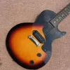 1958 Junior Double Cut Réédition Guitare Électrique Dark Sunburst Wrap Autour Cordier Touche En Palissandre