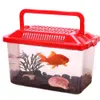 Decorations Portable Transparen Feeding Aquarium Pet Products Goldfish Tank Turtle Tank Hamster Box 231016