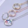 Hänge halsband 25 mm rund glas flytande charm Locket halsbandsminne po relicario för kvinnor gåva smycken