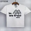 DSQ Phantom Turtle Men's T-shirts Mens Designer T Shirts Black White Back Cool T-shirt Men Summer Italian Fashion Casual Stre2685