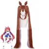 Cosplay jogo umamusume bonito derby daiwa scarlet cosplay traje peruca orelhas anime uma musume corrida associação vestido halloween terno